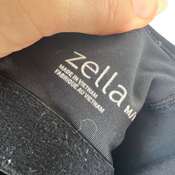 Zella Black Spaghetti Strap Racerback Ruched Long Top Small - Picture 5 of 8